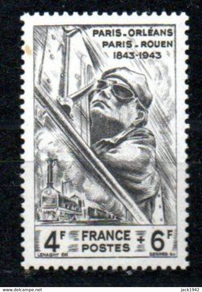 Yvert N° 618 - Centenaire Du Chemin De Fer Paris-Orléans - Unused Stamps