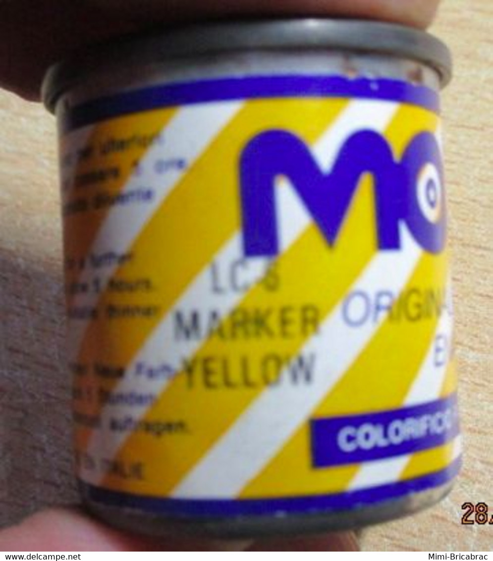 ABT21 Pot De Peinture MOLAK Des Années 80 : LC-8 MARKER YELLOW Peinture Très Mate - Farben & Werkzeuge