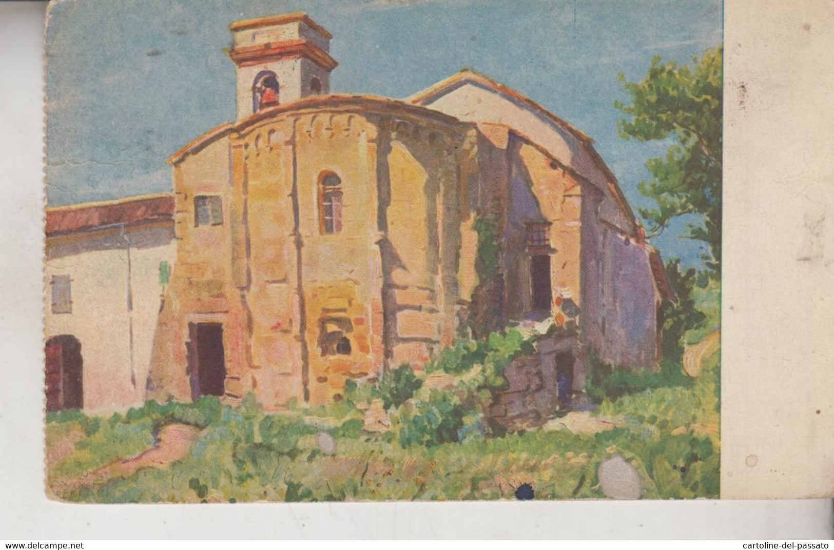 ILLUSTRATORE PREDAPPIO LA CHIESA DI PREDAPPIO TEODORO WOLF FERRARI  1930 - Forlì