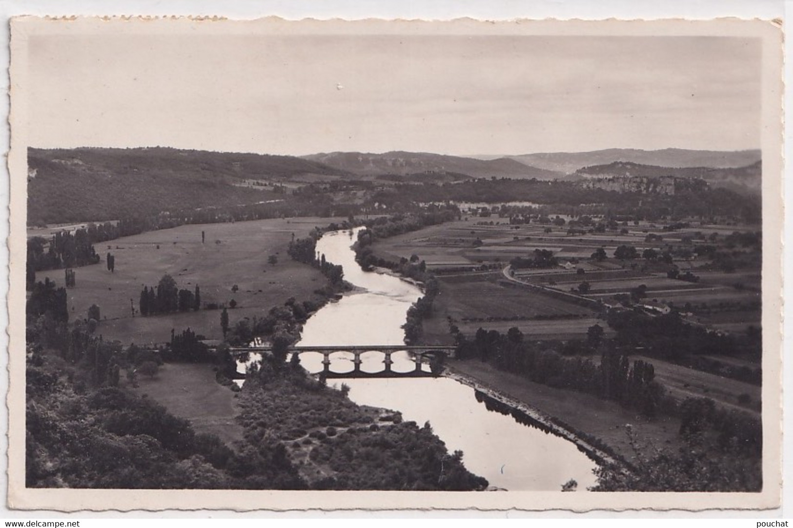 P2-24) DOMME (DORDOGNE) VUE DE LA BARRE - ( OBLITERATION DE 1956 - 2 SCANS ) - Otros & Sin Clasificación