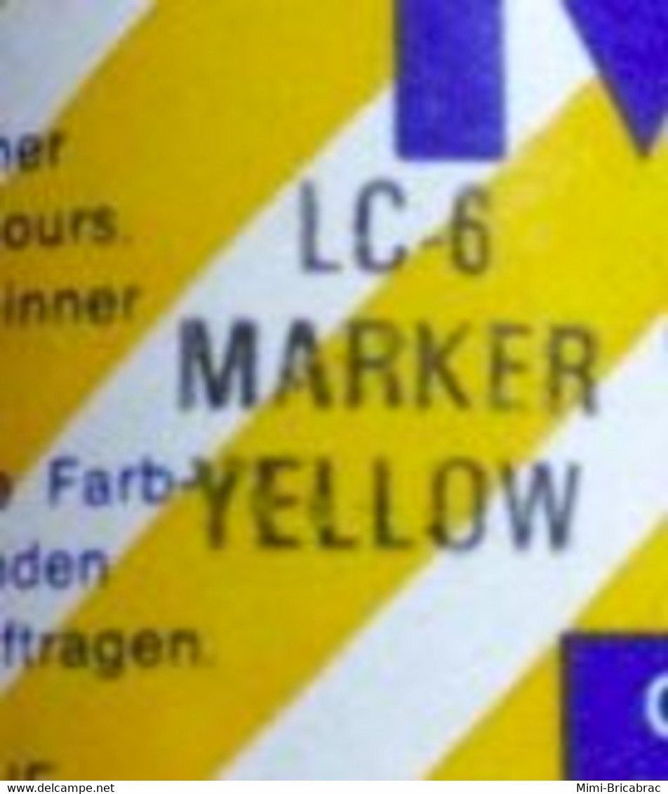 ABT21 Pot De Peinture MOLAK Des Années 80 : LC-6 MARKER YELLOW Peinture Très Mate - Farben & Werkzeuge