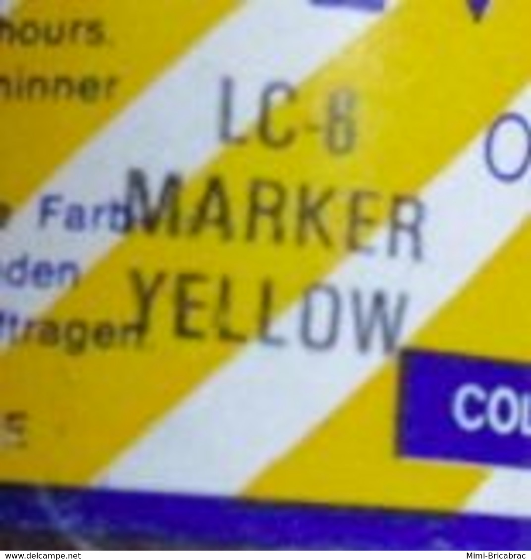 ABT21 Pot De Peinture MOLAK Des Années 80 : LC-8 MARKER YELLOW Peinture Très Mate - Farben & Werkzeuge