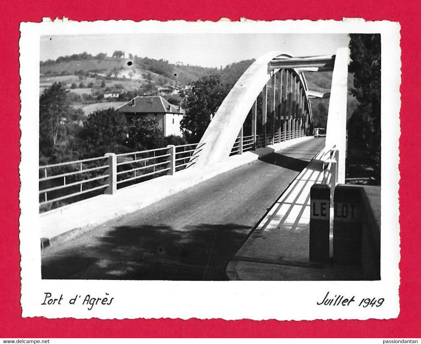 Deux Photographies Datées De 1949 - Aveyron - Saint-Parthem - Port D'Agrès - Lieux