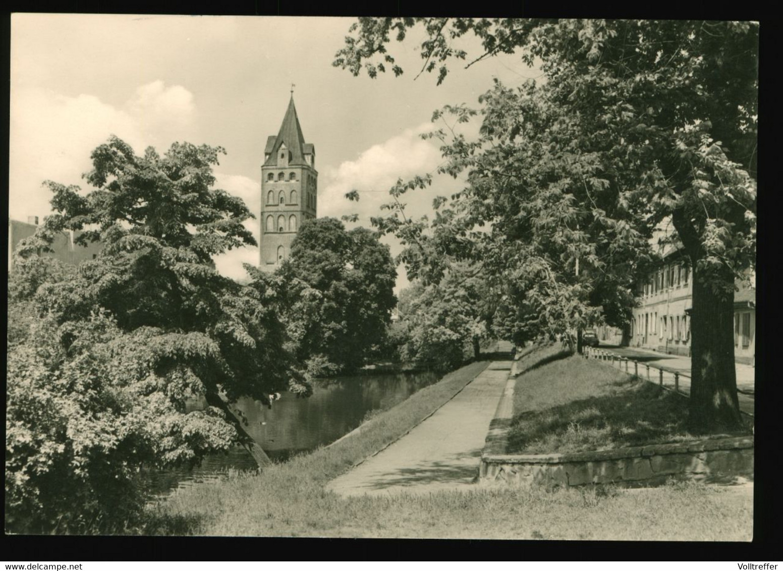 DDR AK Um 1973 Delitzsch, Am Stadtgraben - Delitzsch