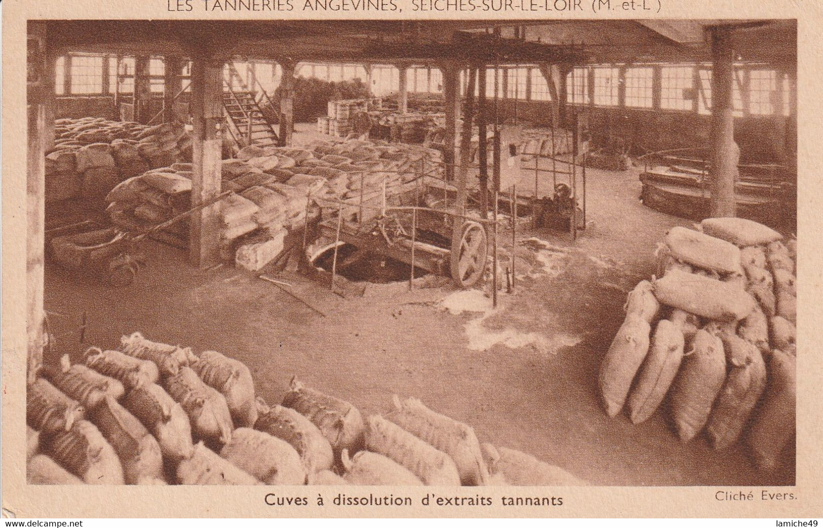 14 CPA   SEICHES SUR LE LOIR (M.-et-L.) Les Tanneries Angevines – Une Basserie ATELIER .... - Seiches Sur Le Loir