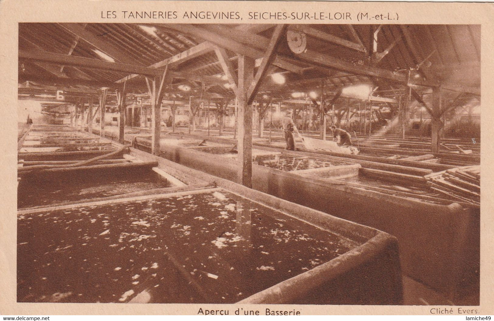 14 CPA   SEICHES SUR LE LOIR (M.-et-L.) Les Tanneries Angevines – Une Basserie ATELIER .... - Seiches Sur Le Loir