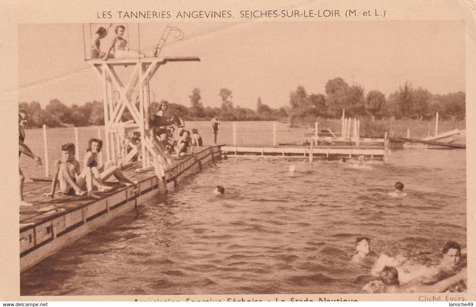 14 CPA   SEICHES SUR LE LOIR (M.-et-L.) Les tanneries angevines – une basserie ATELIER ....