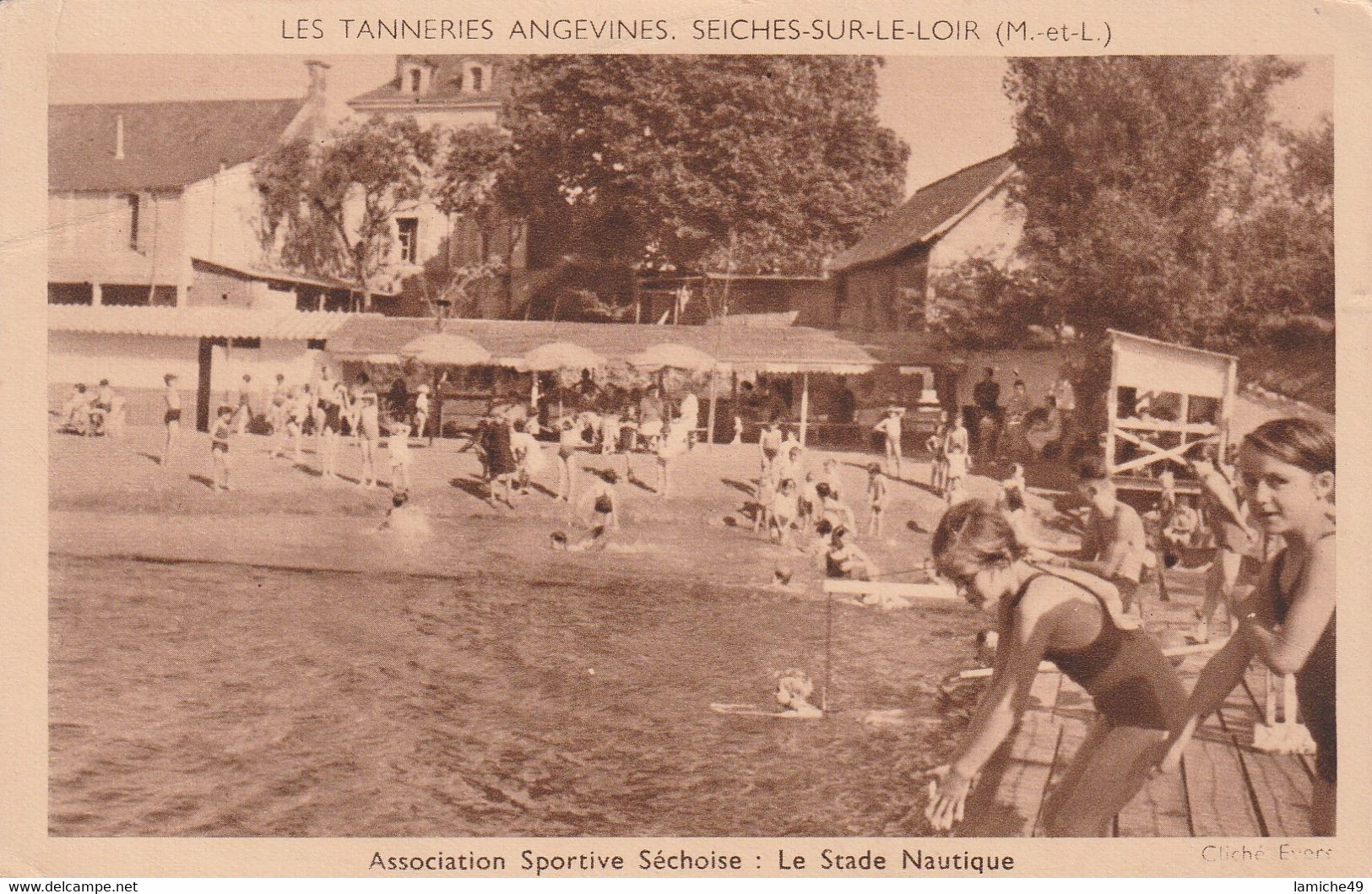 14 CPA   SEICHES SUR LE LOIR (M.-et-L.) Les tanneries angevines – une basserie ATELIER ....