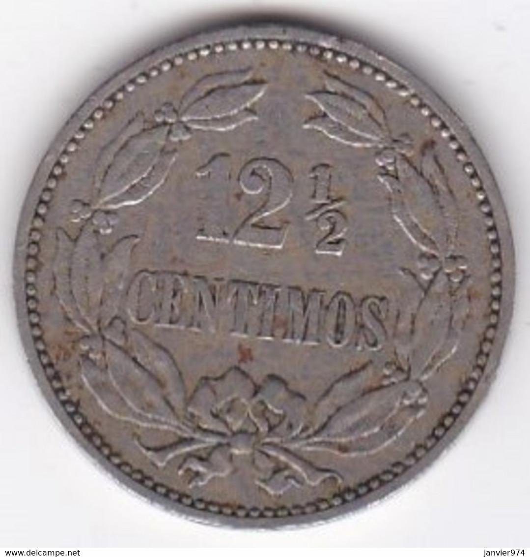 Venezuela 12 1/2 Centimos 1896 , Copper-Nickel, Y# 28 - Venezuela