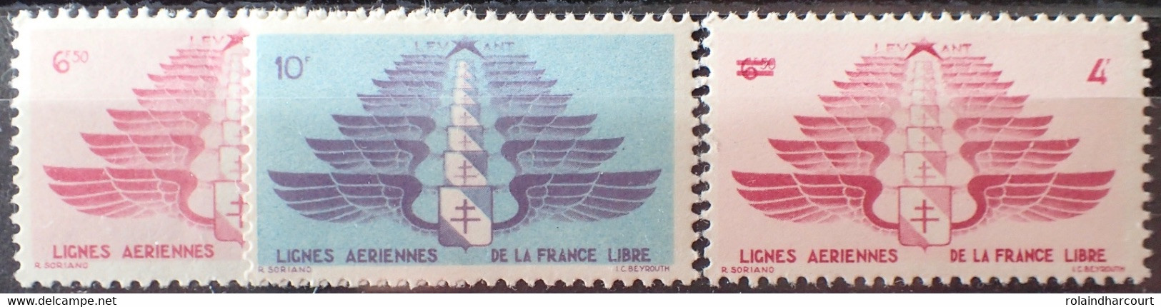 R2269/428 - 1942 - COLONIES FR. - LEVANT - POSTE AERIENNE - SERIE COMPLETE - N°5 NEUF* + N°6 à 7 NEUFS** - Nuovi