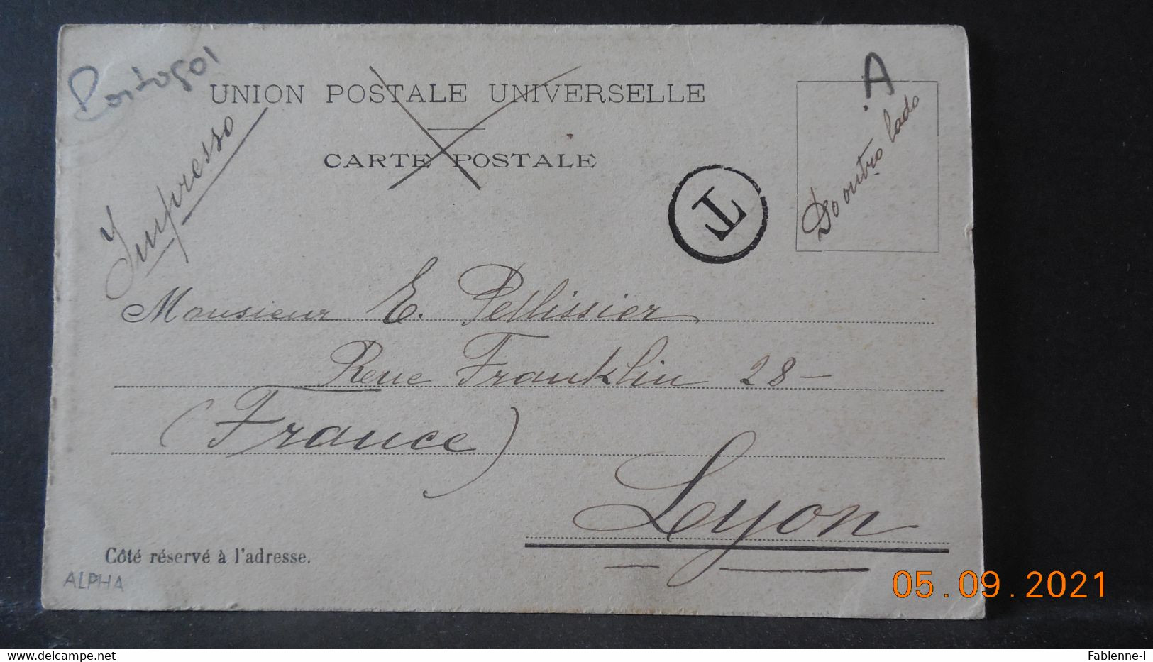 Carte De 1902 à Destination De Lyon - Other & Unclassified