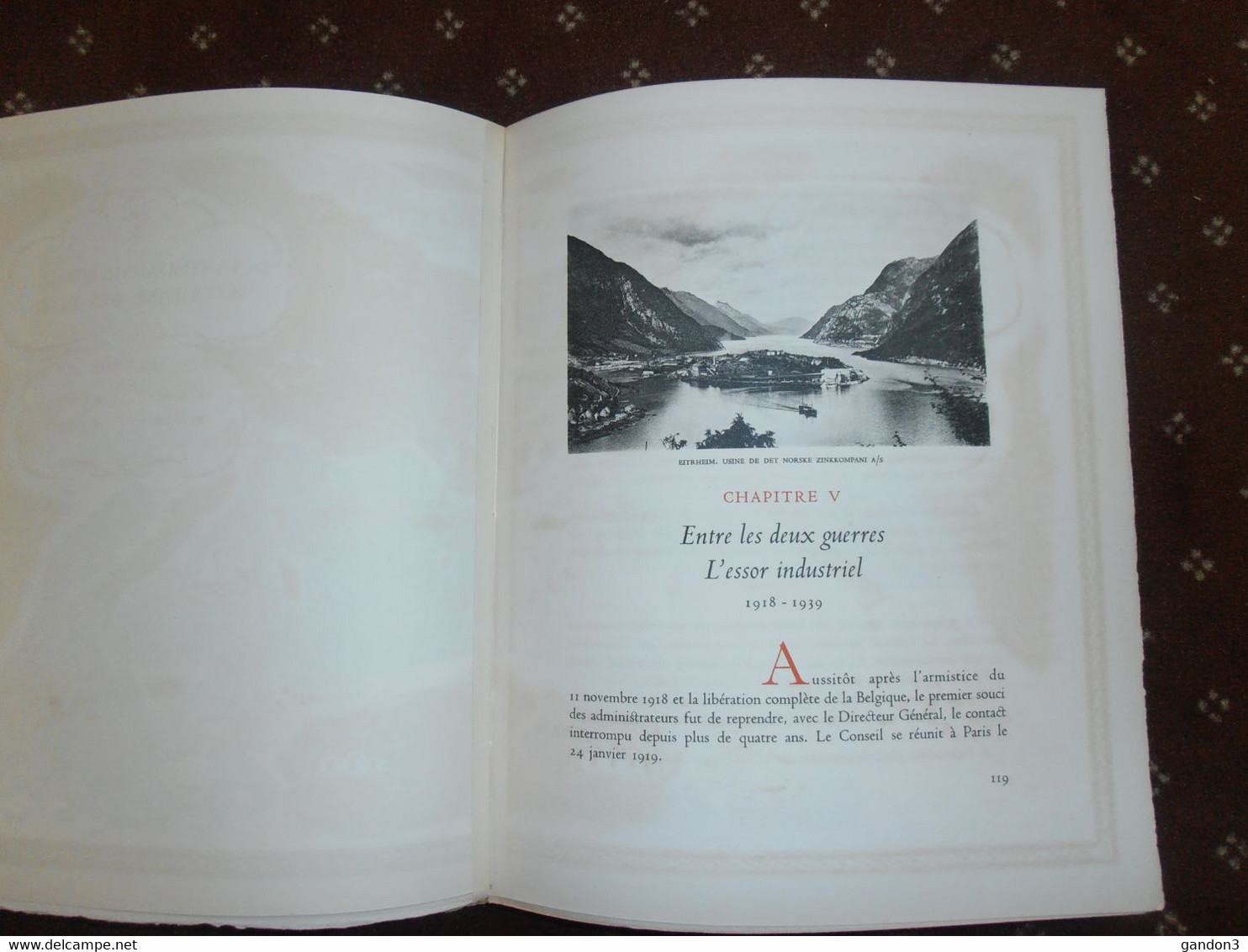 Livre  :  La  COMPAGNIE  ROYALE  ASTURIENNE  des  MINES   -    édité en 1954 pour le Centenaire de la Fondation  -