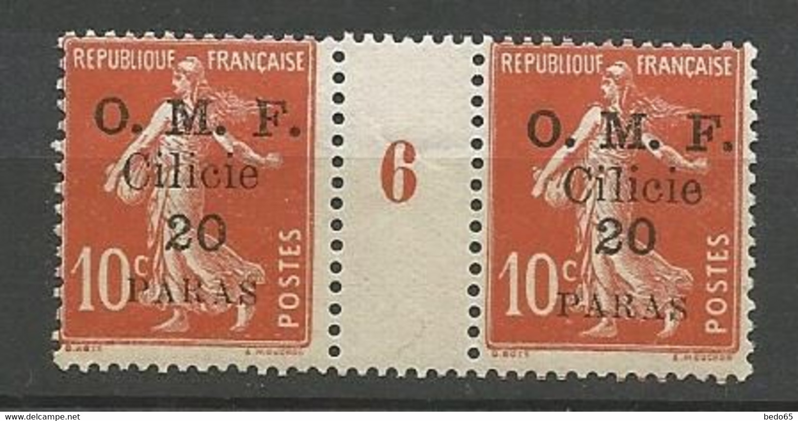 CILICIE N° 91  Millésime 6 Variétée  Les 2 Types Sur Le Mème Millésime NEUF** LUXE SANS CHARNIERE  / MNH /RR - Unused Stamps