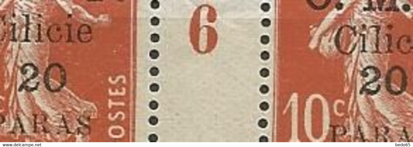 CILICIE N° 91  Millésime 6 Variétée  Les 2 Types Sur Le Mème Millésime NEUF** LUXE SANS CHARNIERE  / MNH /RR - Unused Stamps