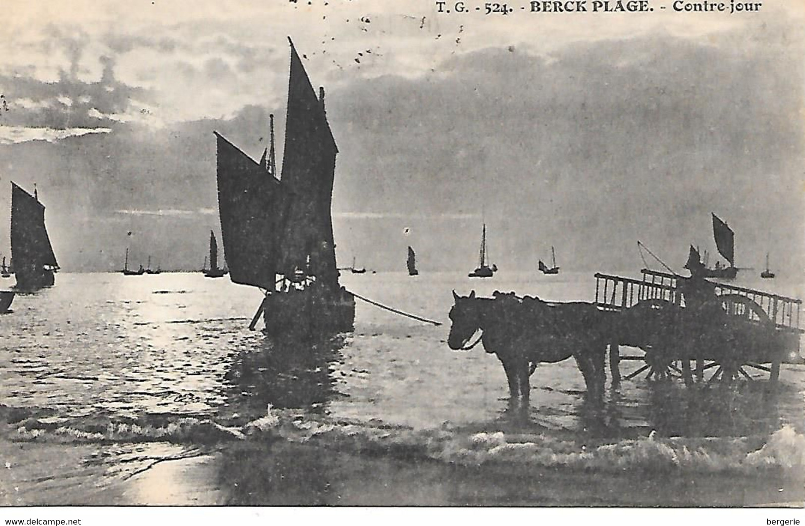 A/408                 62             Berck Plage           Sur La Plage  Déchargement  De La Peche - Berck