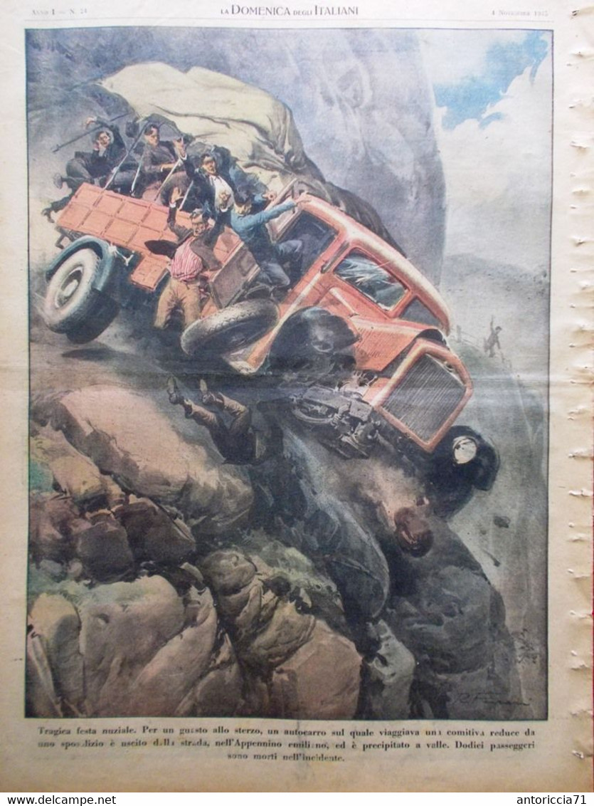 La Domenica Degli Italiani Corriere 4 Novembre 1945 Tibet Jeep Gogna Giappone - Guerra 1939-45