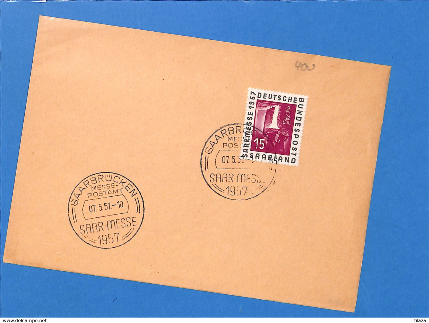 Saar 1957 Lettre De Saarbrücken (G3076) - Storia Postale