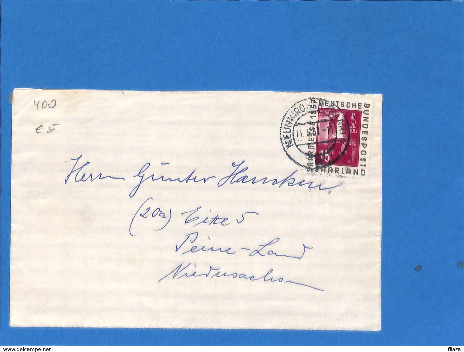 Saar 1957 Lettre De Neunkirchen (G3082) - Briefe U. Dokumente