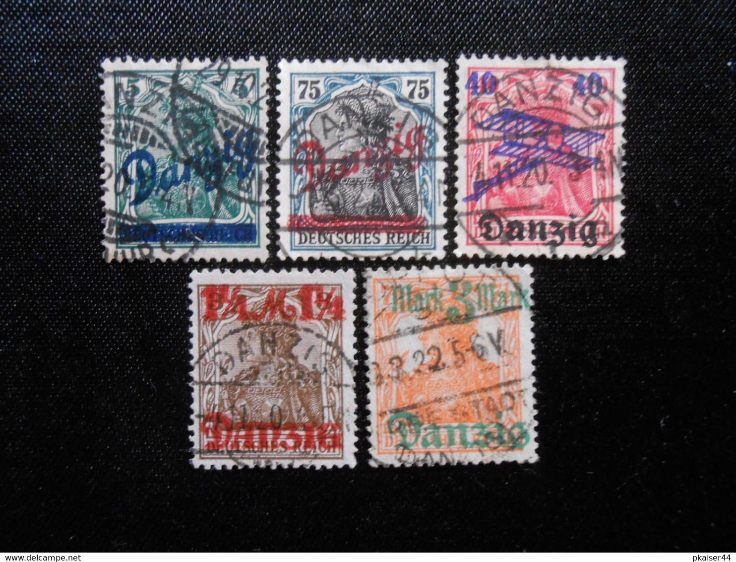 D.R.Mi 21/25/50/27 L/29 L - Freie Stadt Danzig  1920 - Lot 610 - Sonstige & Ohne Zuordnung