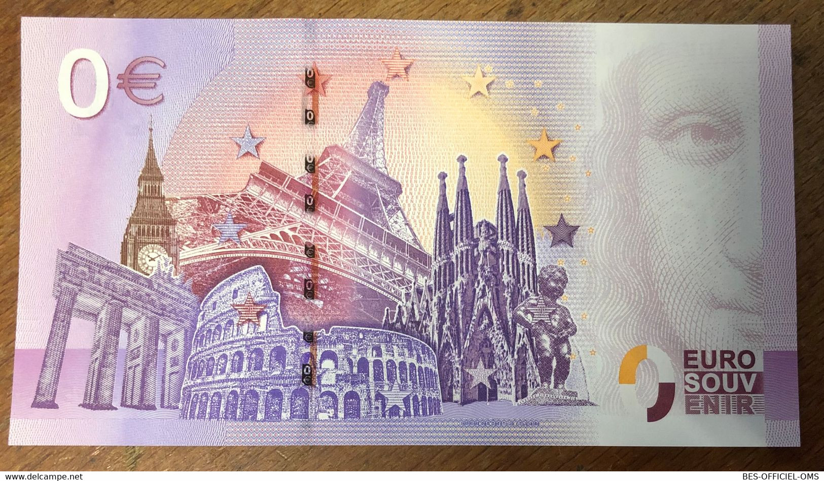 2017 BILLET 0 EURO SOUVENIR DPT 75 PARIS TOMBEAU DE NAPOLÉON ZERO 0 EURO SCHEIN BANKNOTE MONEY BANK - Pruebas Privadas