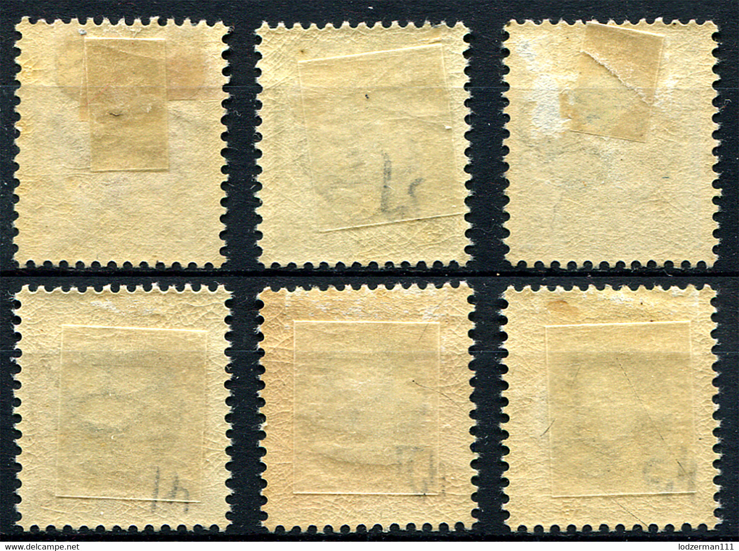 DANISH WEST INDIES 1907-8 - Yv.38-43 (Mi.43-48, Sc.45-50) MH (perfect) VF - Deens West-Indië