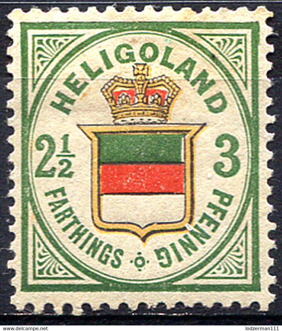HELGOLAND 1876 Perf.13.5x14.5 - Mi.17 (Yv.16, Sc.20) MH (VF) Signed Richter - Helgoland