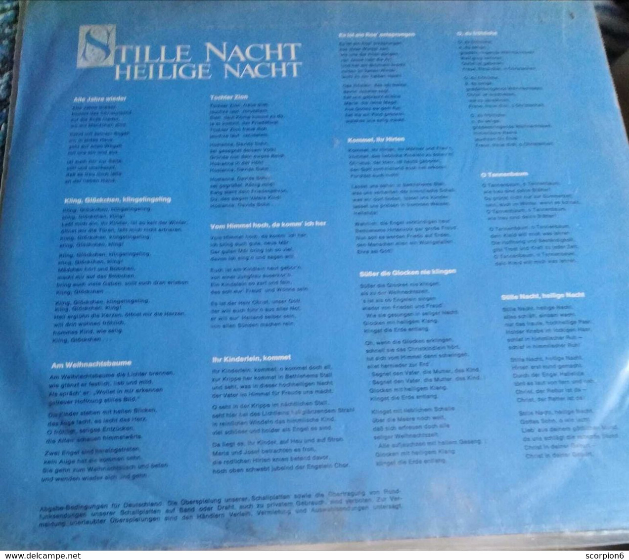 12" LP - Unknown Artist ?– Stille Nacht, Heilige Nacht - Weihnachtslieder