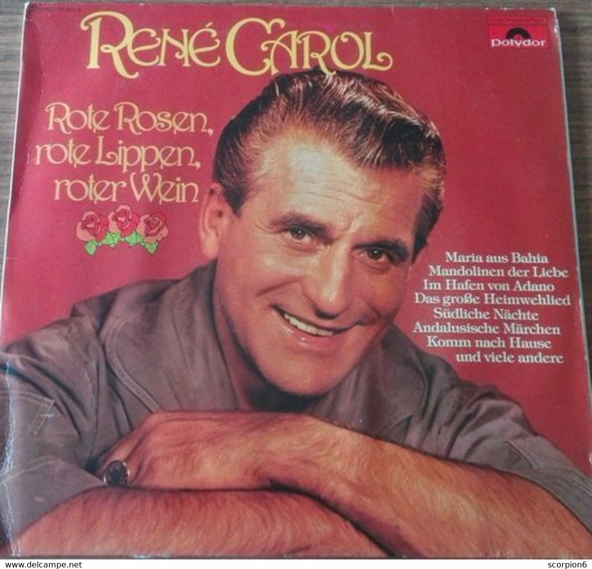 12" LP - Rene Carol - Rote Rosen, Rote Lippen, Roter Wein - Otros - Canción Alemana