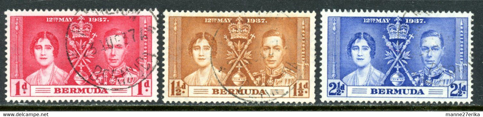 Bermuda USED 1937 Coronation - Bermudas