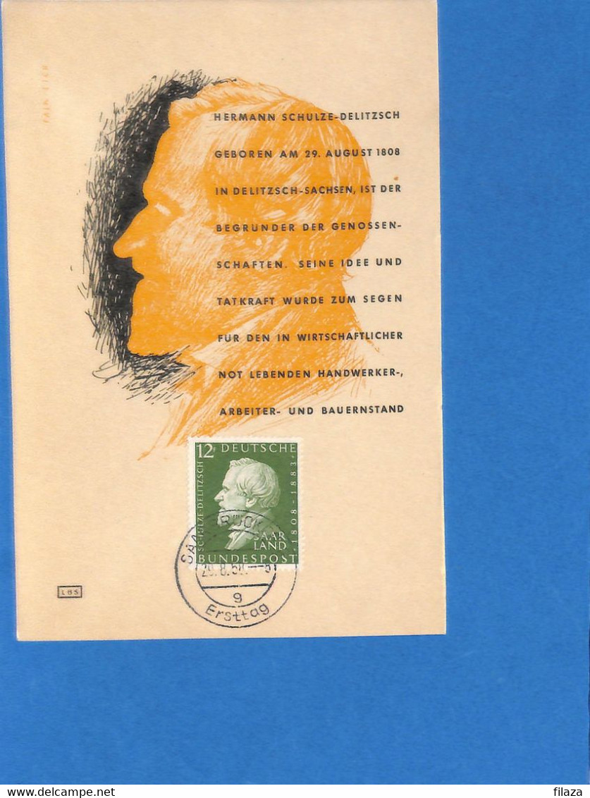 Saar 1958 Carte Postale  De Saarbrücken (G3125) - Brieven En Documenten