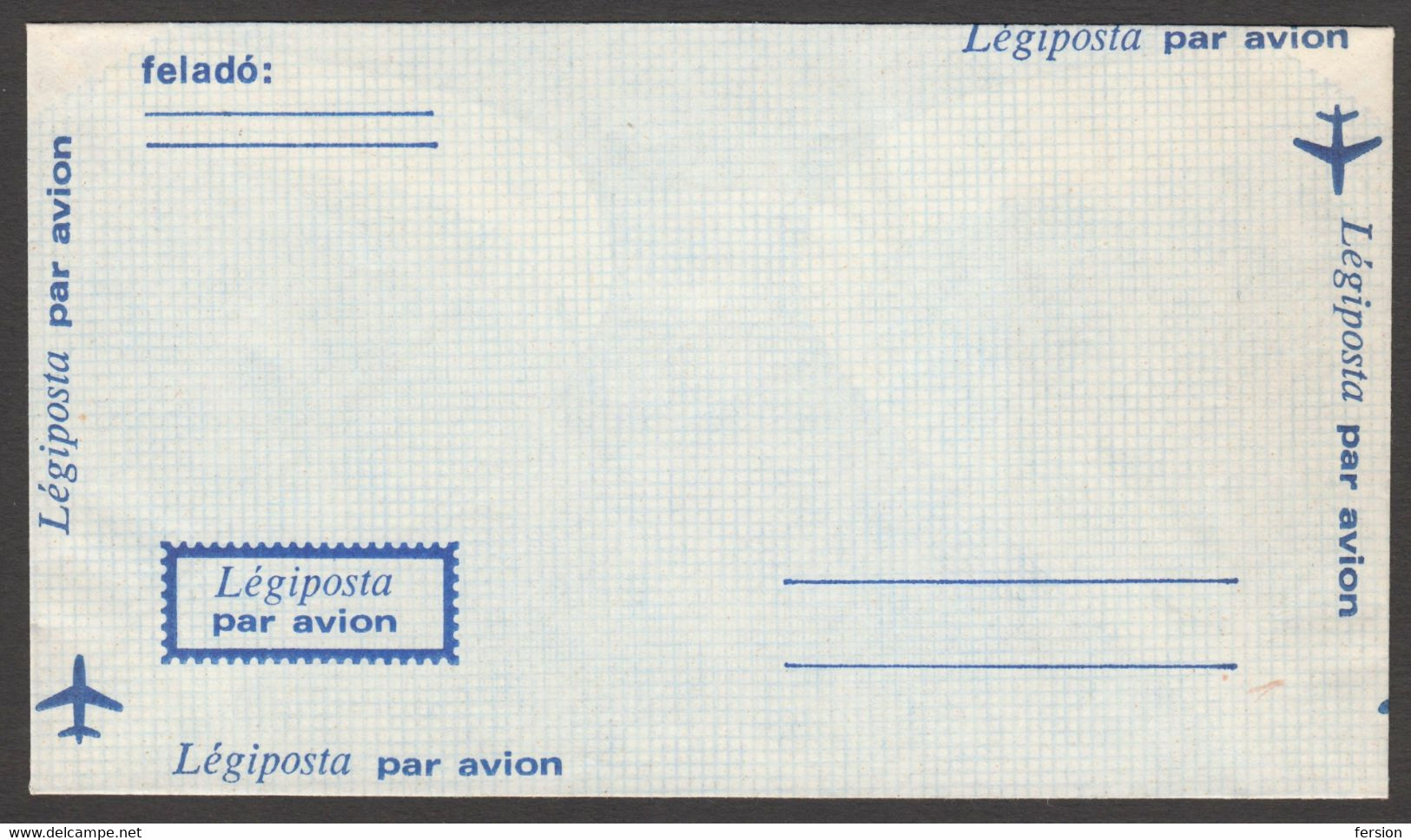 1990's Hungary AIR MAIL PAR AVION Postal Cover Letter Envelope - Not Used - Covers & Documents