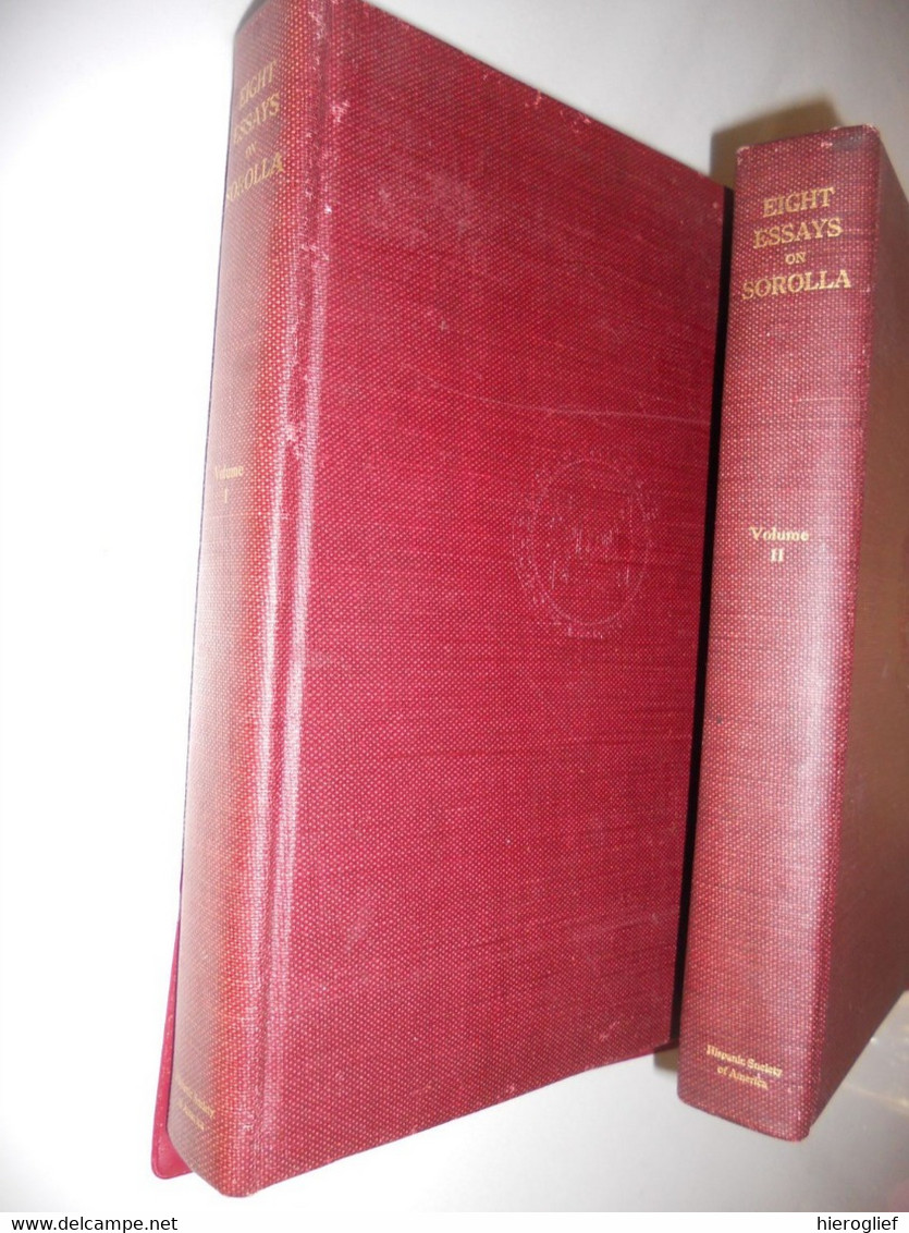 Eight Essays On JOAQUIN SOROLLA Y BASTIDA 2 Tomes 1909 New York The Hispanic Society Of America Valencia Madrid - Schöne Künste