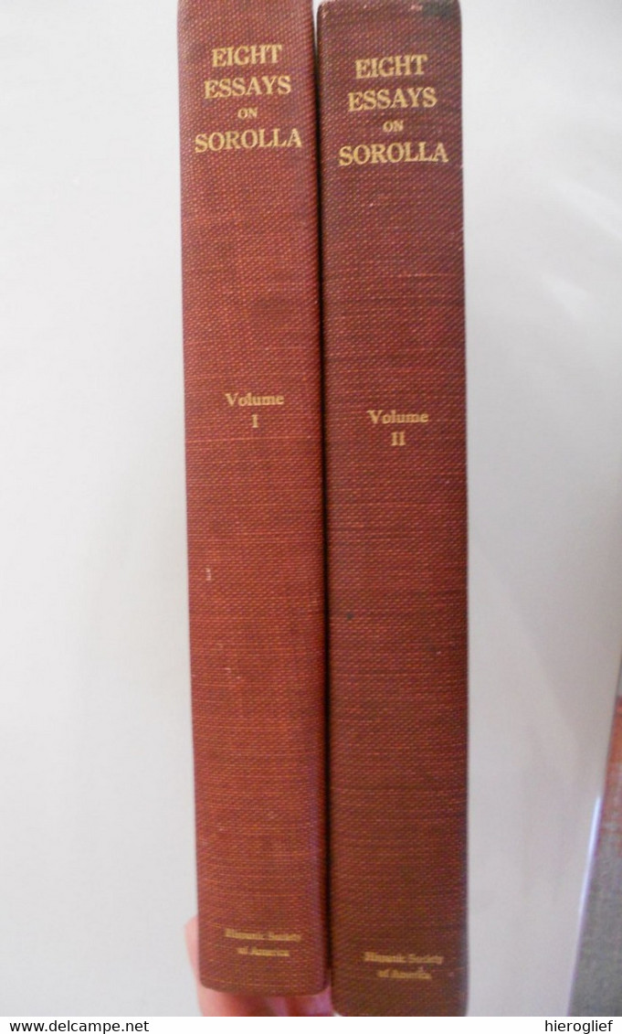 Eight Essays On JOAQUIN SOROLLA Y BASTIDA 2 Tomes 1909 New York The Hispanic Society Of America Valencia Madrid - Schöne Künste