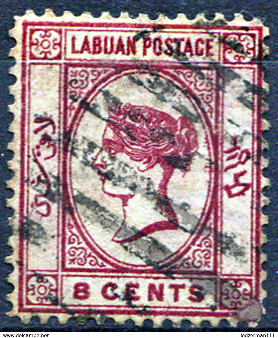 LABUAN 1883 Wmk CA (mirror) Perf.14 - Yv.16 (Mi.15, Sc.18) Used (VF) Perfect - North Borneo (...-1963)