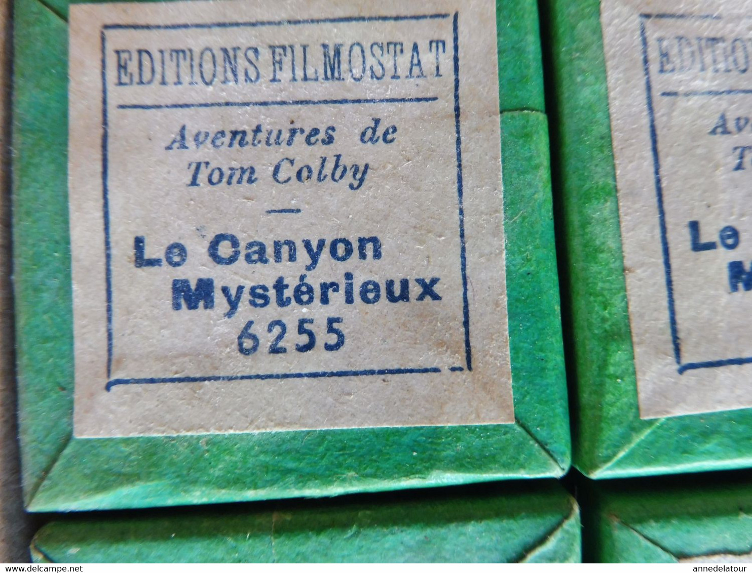 10 Bobines De Film : Aventures De Tom Colby  LE CANYON MYSTERIEUX Avec Leur Boite Et Conditionnement D'origine - 35mm -16mm - 9,5+8+S8mm Film Rolls