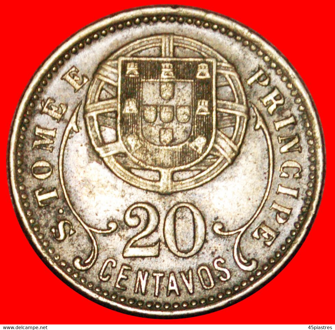 * PORTUGAL: SAINT THOMAS & PRINCE ★ 20 CENTAVOS 1929 UNCOMMON! LOW START ★ NO RESERVE! - São Tomé Und Príncipe