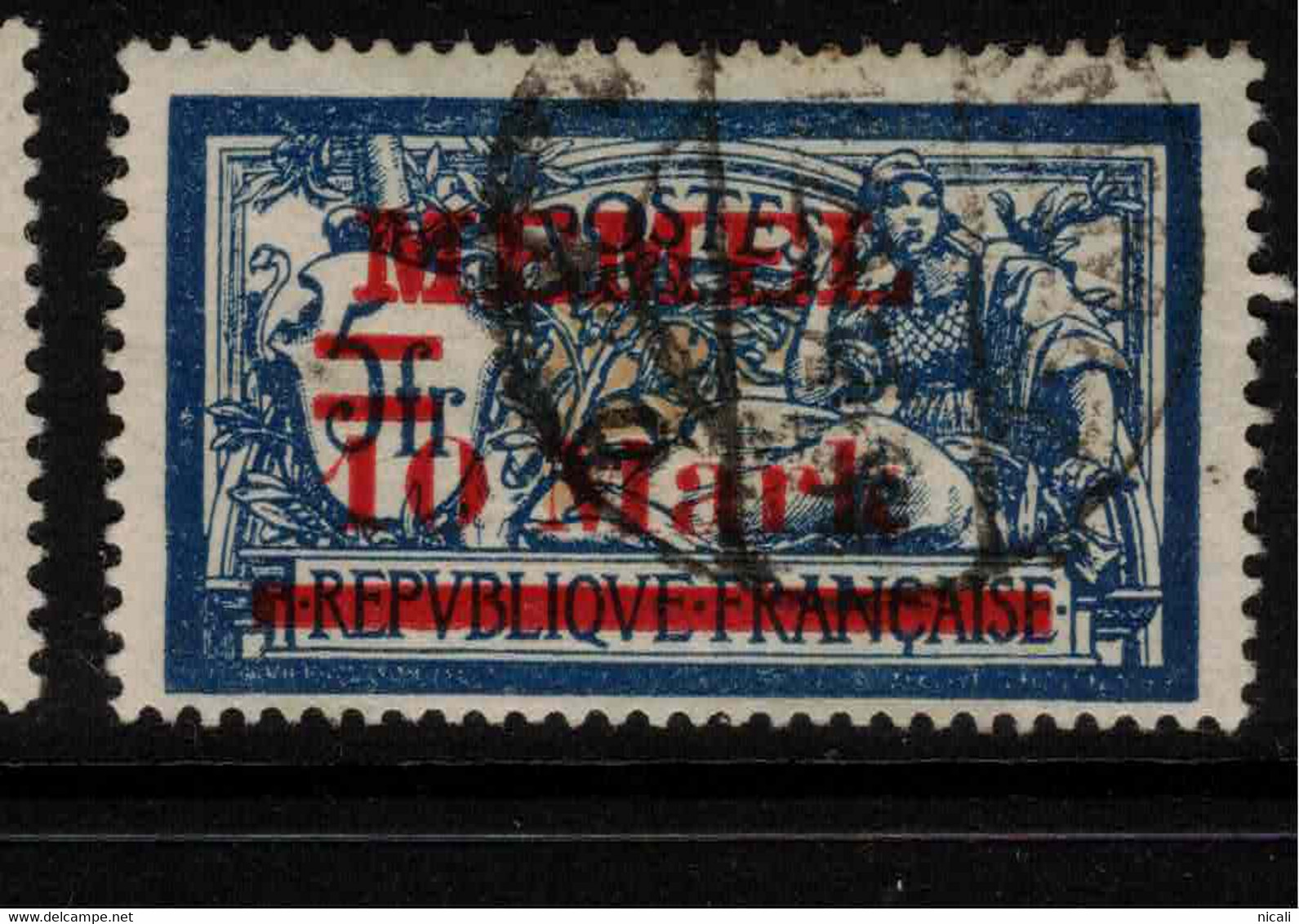 MEMEL 1921 3m On 5c SG 74 U #AUR2 - Used Stamps