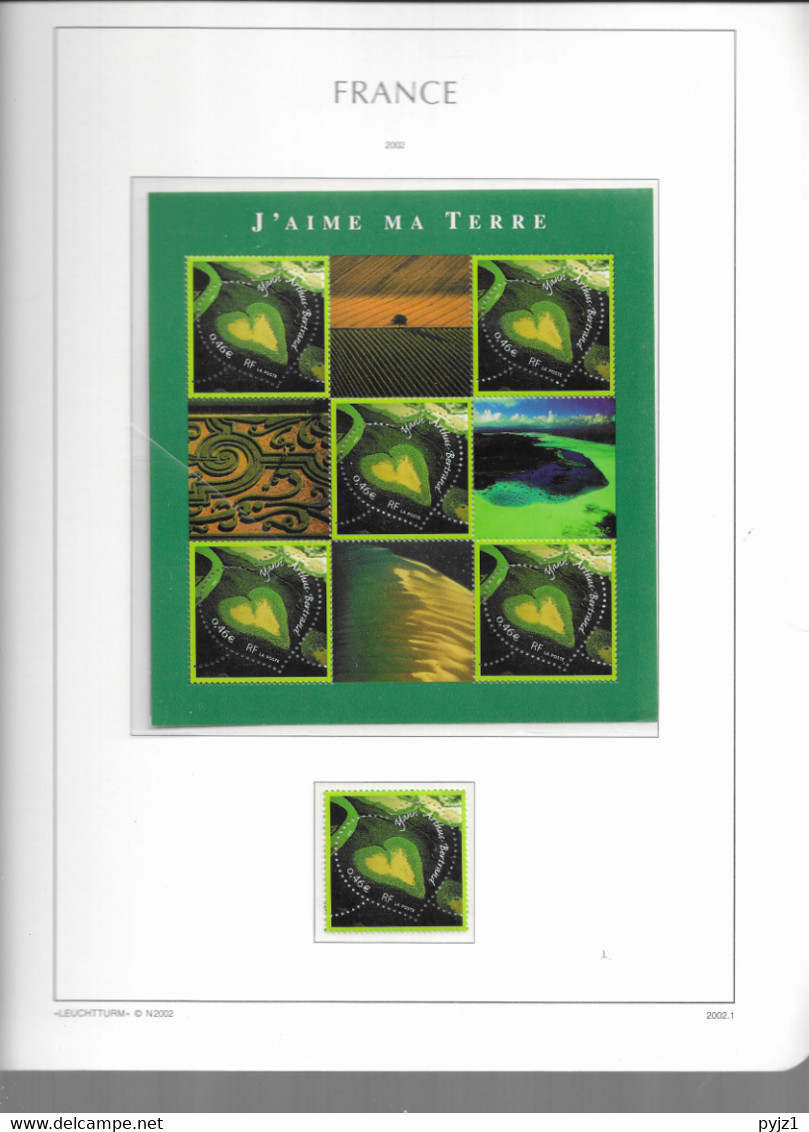 2002 MNH France Année, Year Collection , (16 Scans), Postfris** - 2000-2009