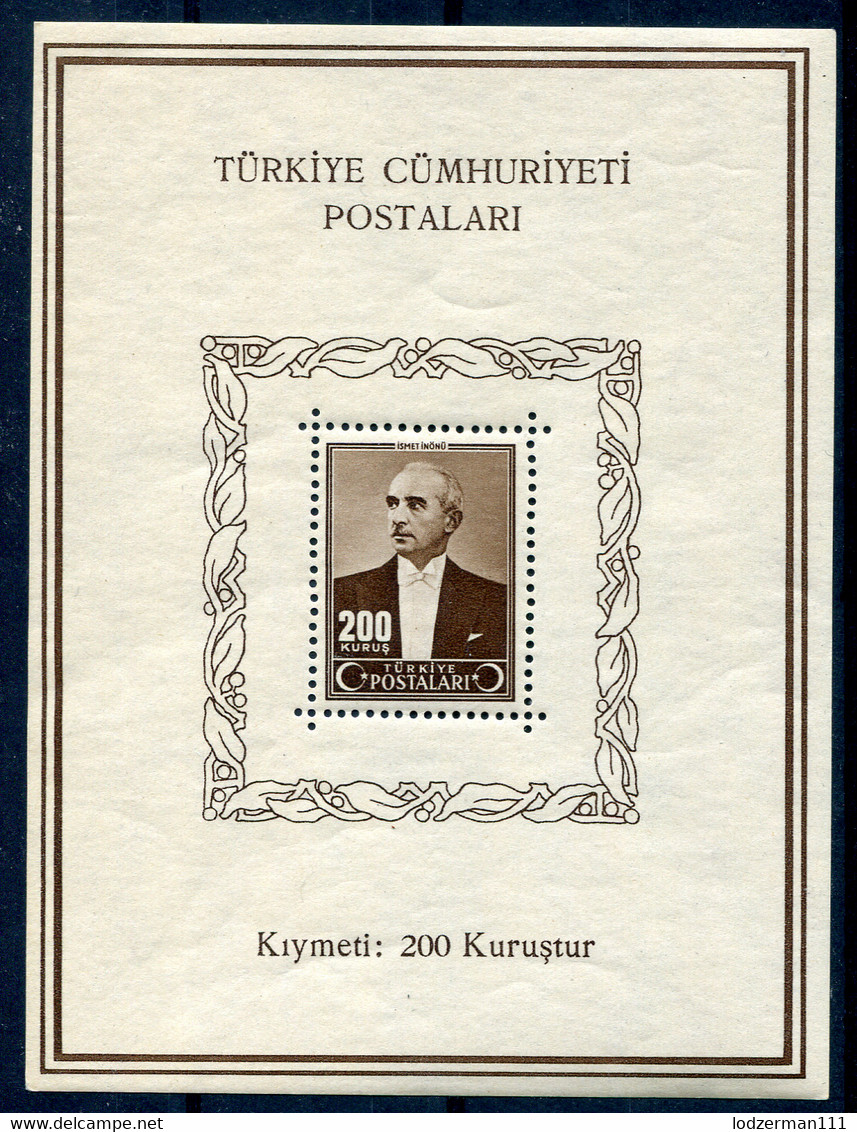 TURKEY 1943 - Mi.Bl.2  MNH (postfrisch) Perfect (VF) - Unused Stamps