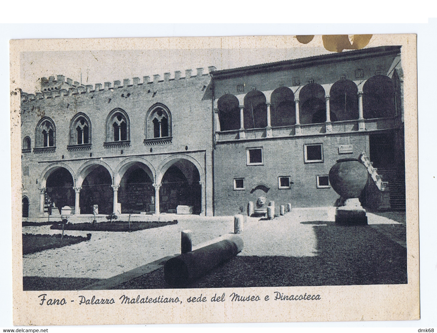 FANO - PALAZZO MALESIANO - SEDE DEL MUSEO E PINACOTECA - EDIZIONE CASANOVA - SPEDITA 1942 ( 7681) - Fano