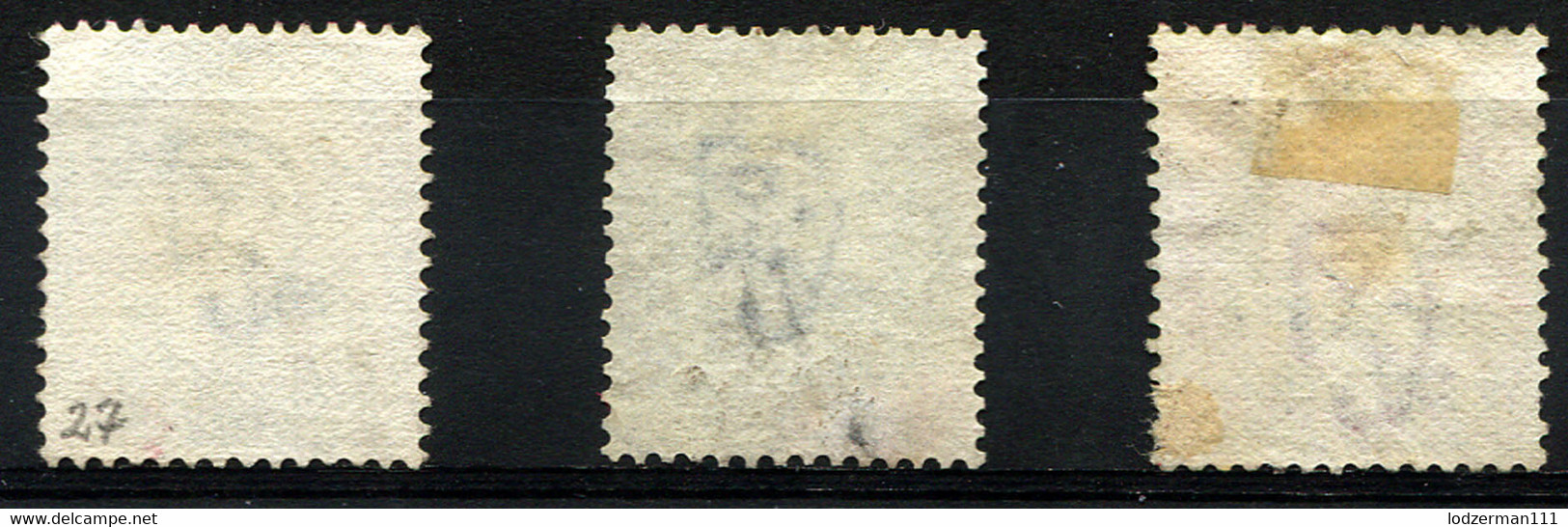 INDIA 1866-68 Wmk Perf.14 - Mi.24-26 (Yv.25,27-28, Sc.26-28) All VF - 1858-79 Compañia Británica Y Gobierno De La Reina