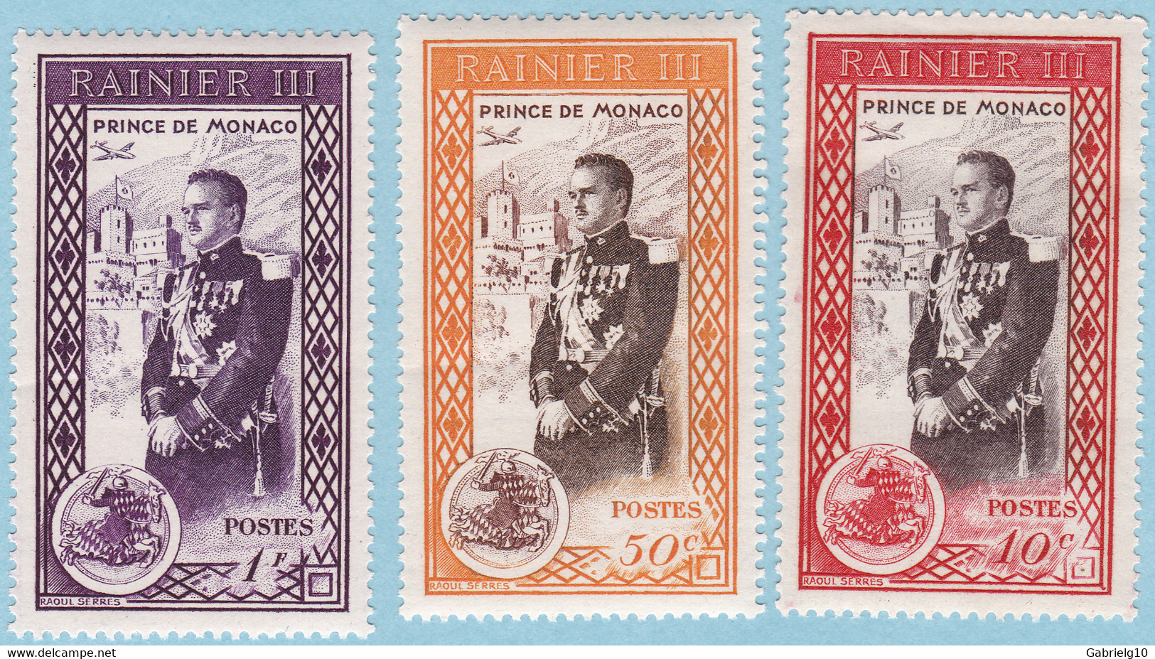 Monaco 1950 SC#247-249 MNH - Used Stamps