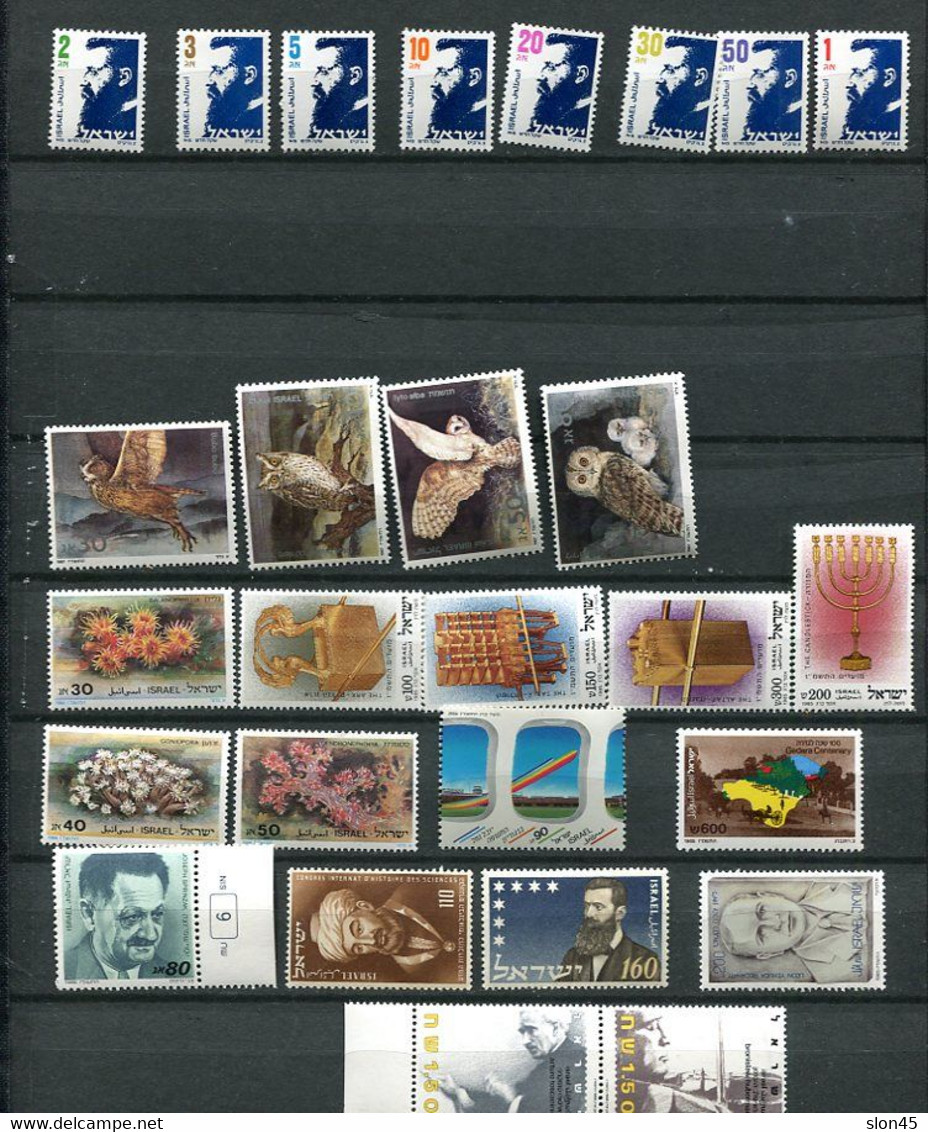 Israel 1823--87 Accumulation MNH Cv 56 Euro Complete Sets  11347 - Collections, Lots & Séries