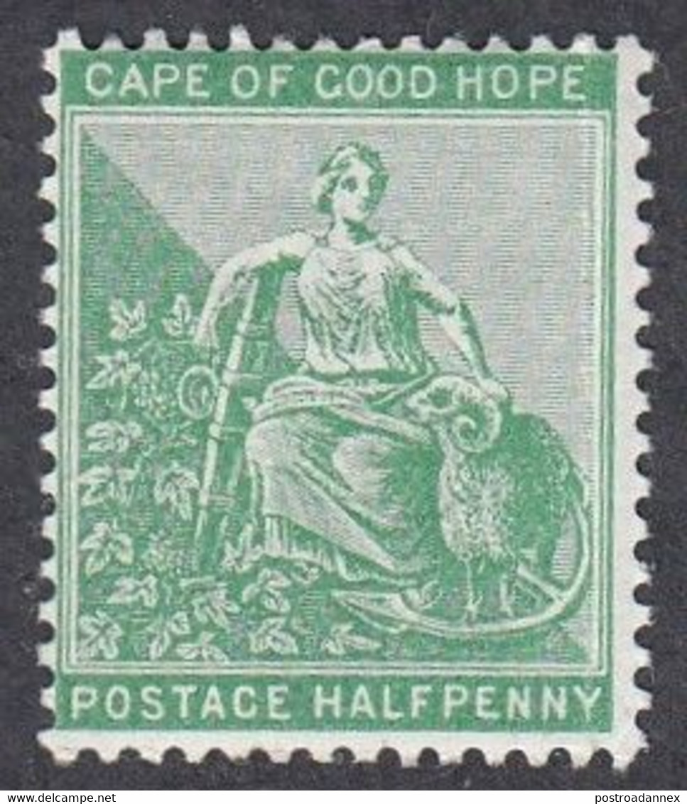 Cape Of Good Hope, Scott #42, Mint Hinged, Hope And Symbols Of The Colony, Issued 1884 - Cape Of Good Hope (1853-1904)