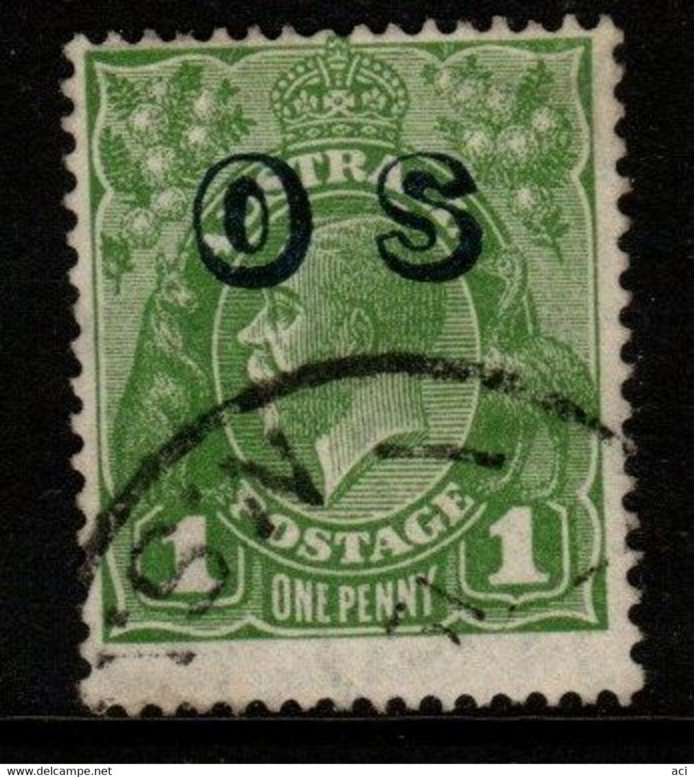 Australia SG O129  1933 King George V Heads 1d Green, Overprinted OS ,used - Oficiales