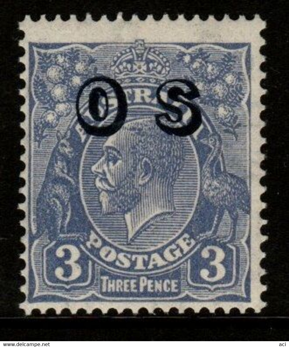 Australia SG O131  1933 King George V Heads 3d Ultramrine, Overprinted OS ,Mint Never Hinged - Service