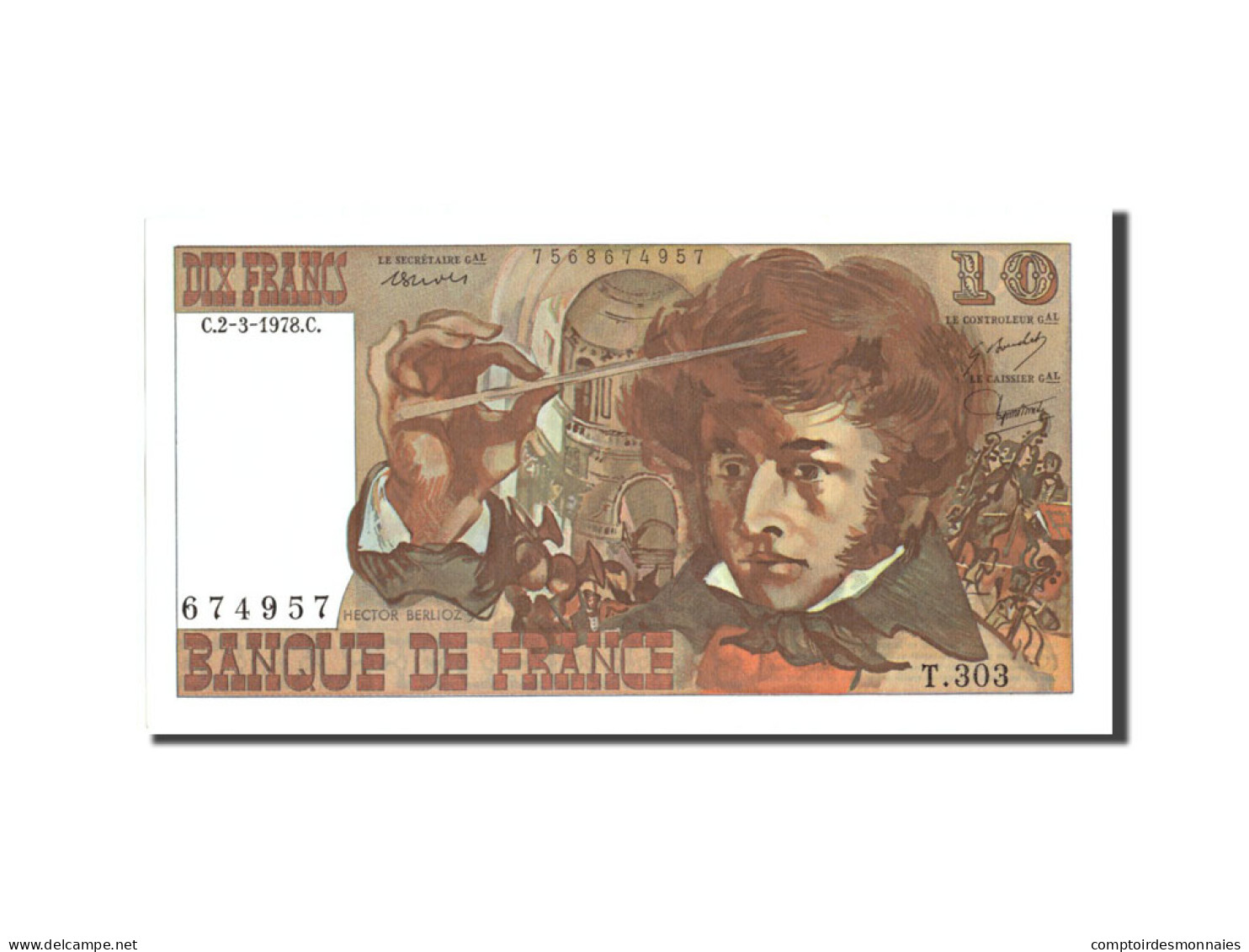 Billet, France, 10 Francs, 10 F 1972-1978 ''Berlioz'', 1978, 1978-03-02, NEUF - 10 F 1972-1978 ''Berlioz''