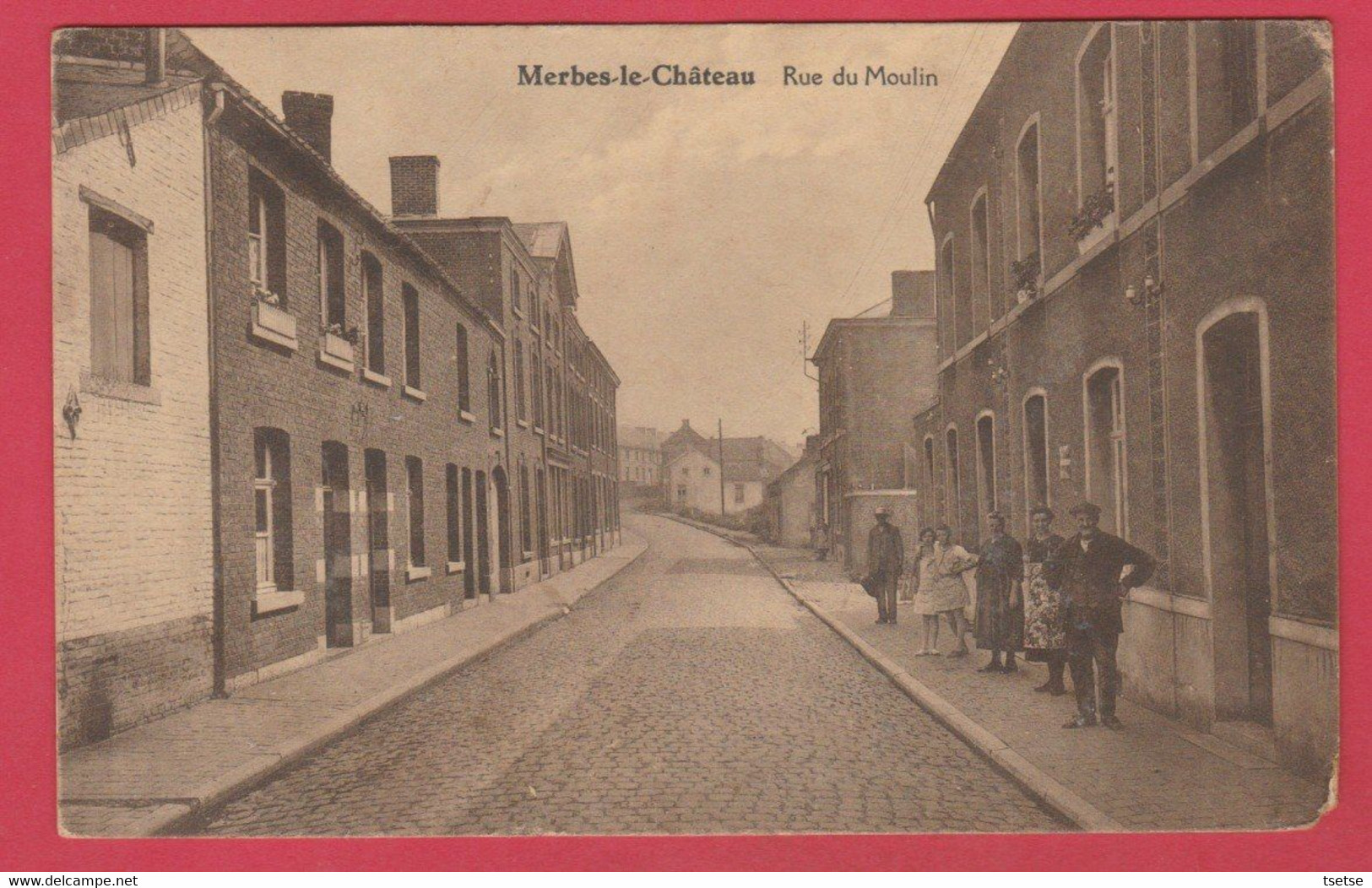 Merbes-le-Château - Rue Du Moulin ... Belle Animation - 1932 ( Voir Verso ) - Merbes-le-Chateau