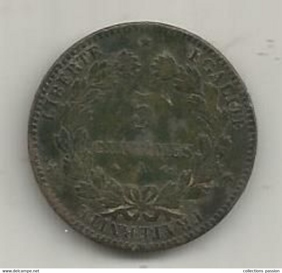 Monnaie , France , 5 Centimes , 1876 A  ,  2 Scans - Otros & Sin Clasificación