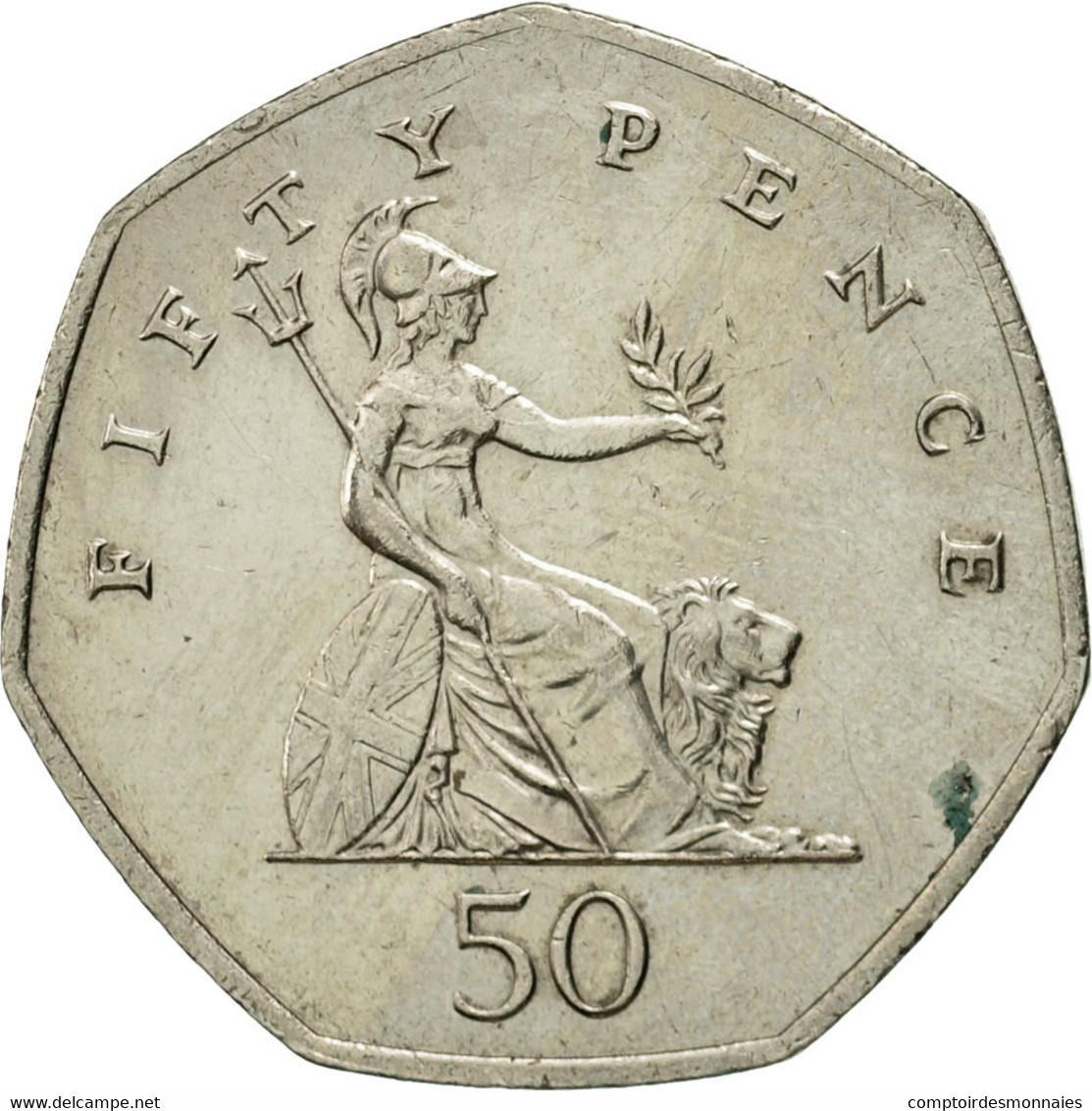 Monnaie, Grande-Bretagne, Elizabeth II, 50 Pence, 2001, TTB, Copper-nickel - 50 Pence